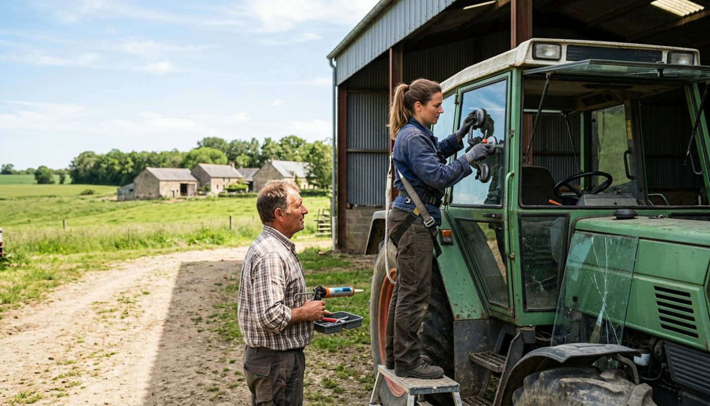 Remplacer un vitrage agricole : récit d’une intervention sur le terrain